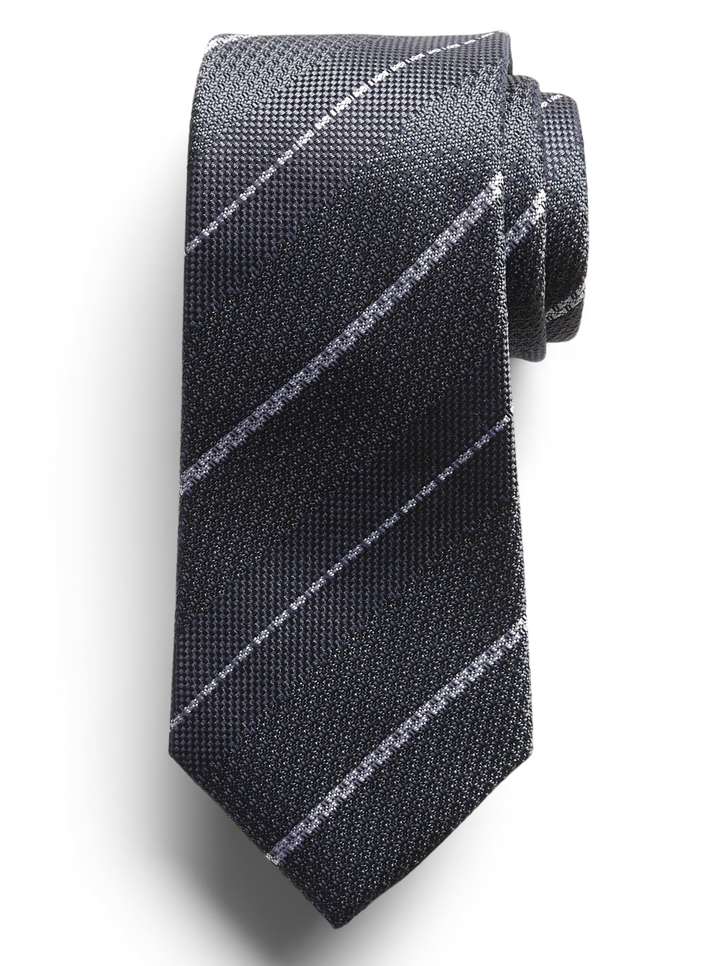 Space Out Stripes Silk Tie