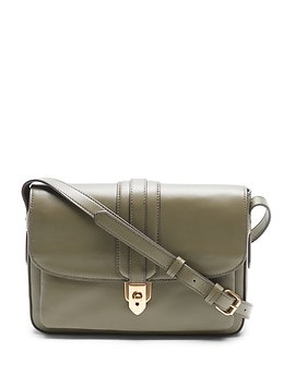 Leather East-West Shoulder Bag | Banana Republic