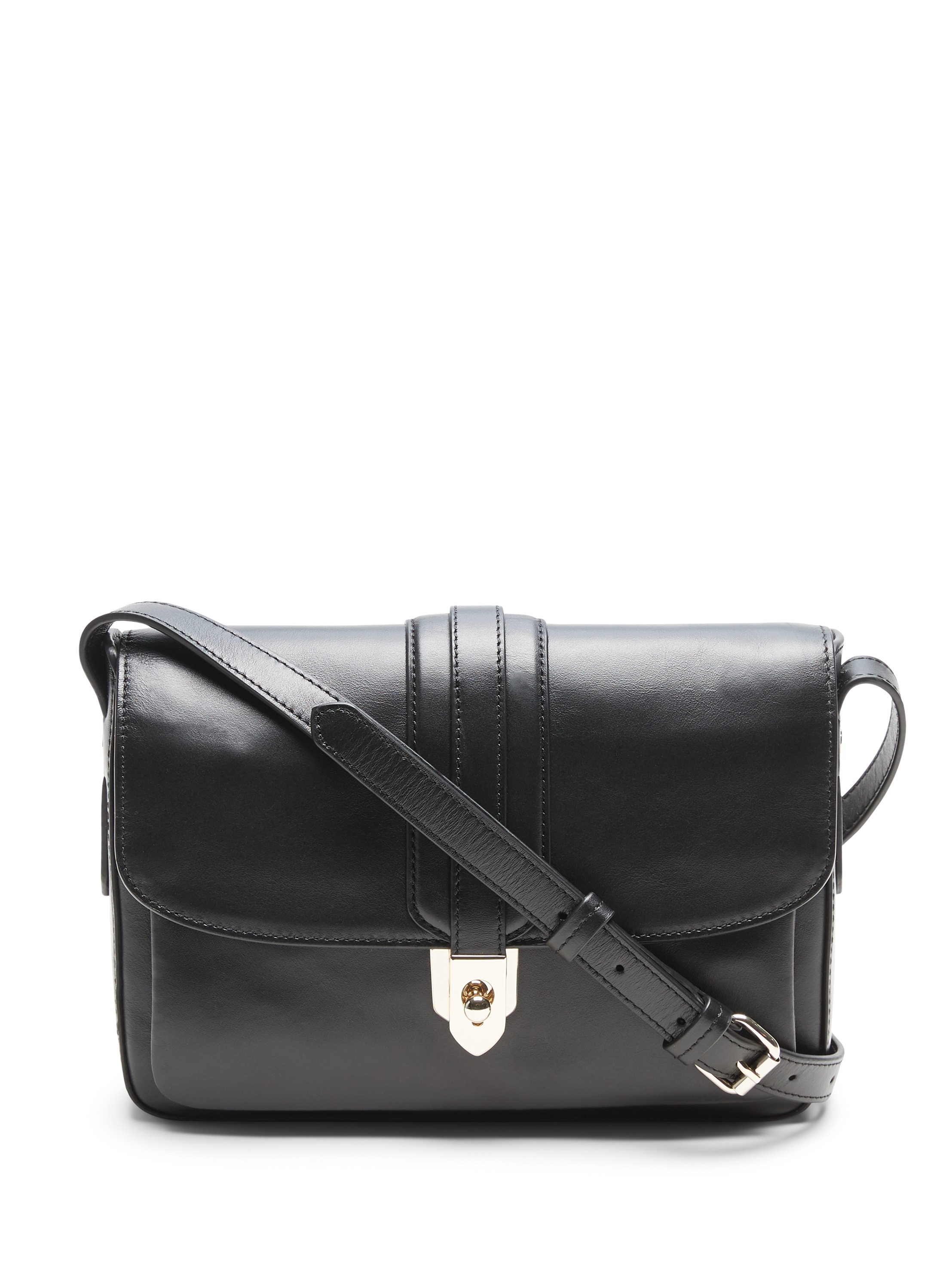 Banana Republic vintage バッグ 黒 本革 Vintage Banana Republic Black Leather Baguette Bag - Shop