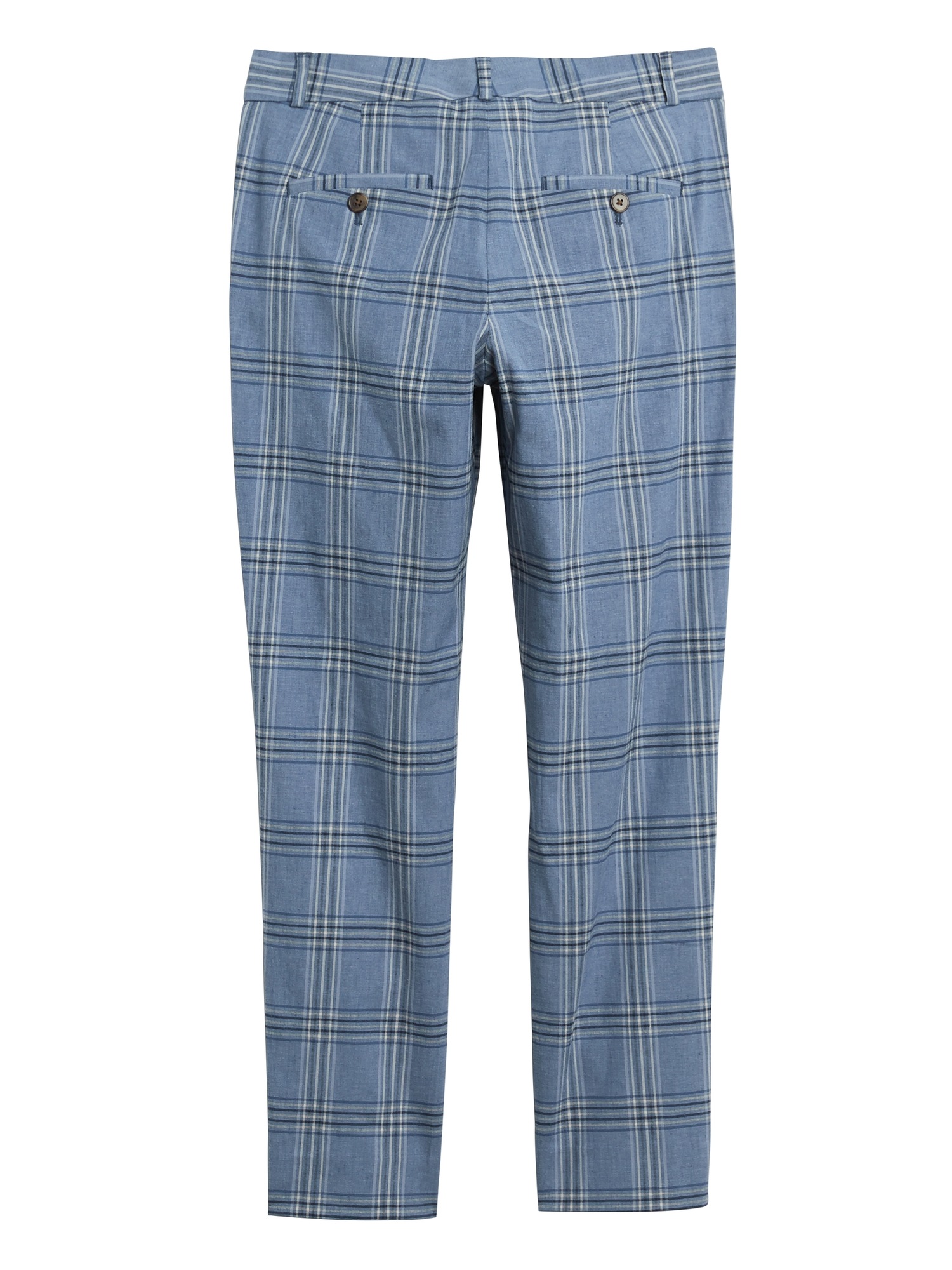 Avery Straight Fit Linen Cotton Pant Banana Republic