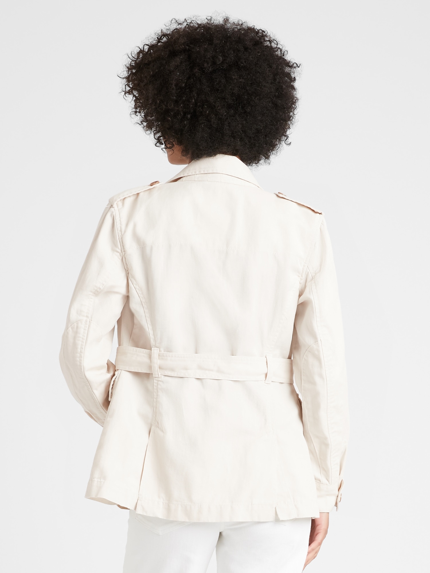Heritage Cotton-Linen Safari Jacket | Banana Republic