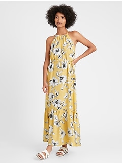 banana republic yellow dress