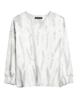 Banana republic cropped hot sale tie dye sweatshirt