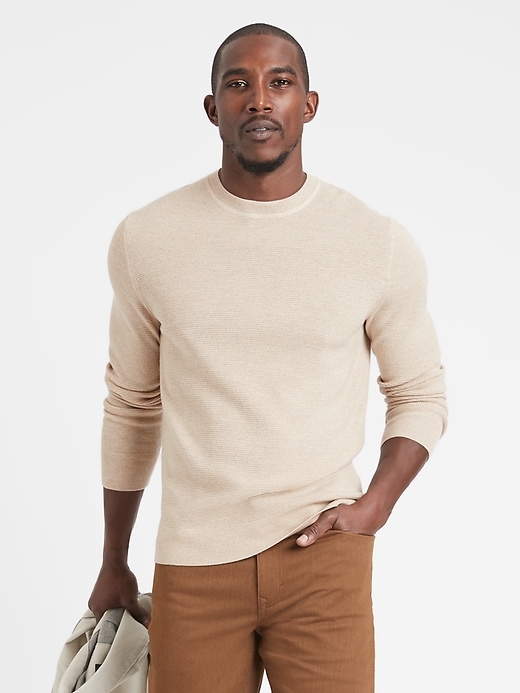 Banana Republic Italian Merino WaffleKnit Sweater 5911720120