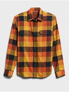 slim flannel