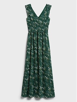 Smocked Maxi Dress | Banana Republic