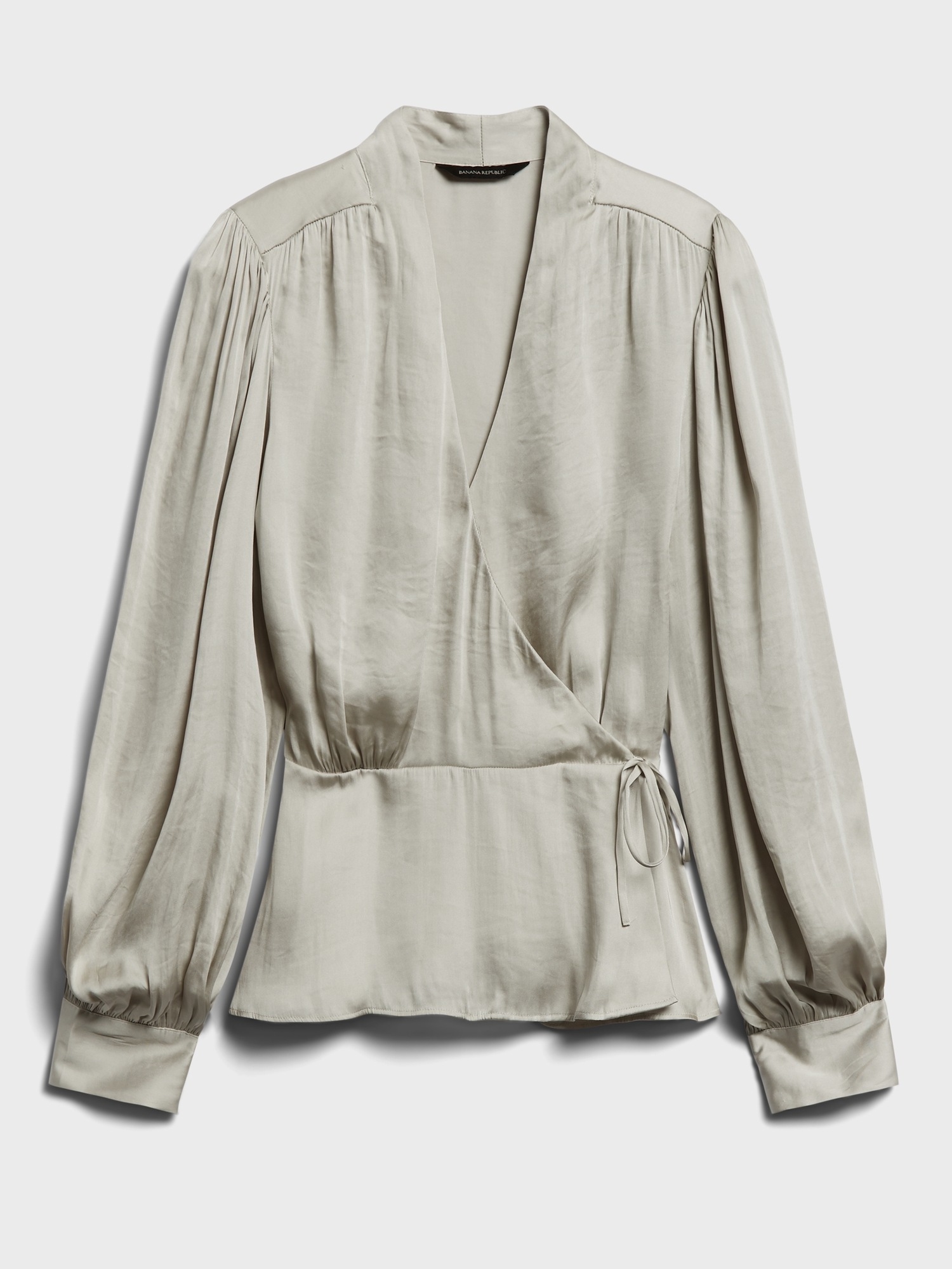 banana republic satin blouse