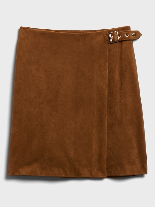 banana republic vegan suede skirt