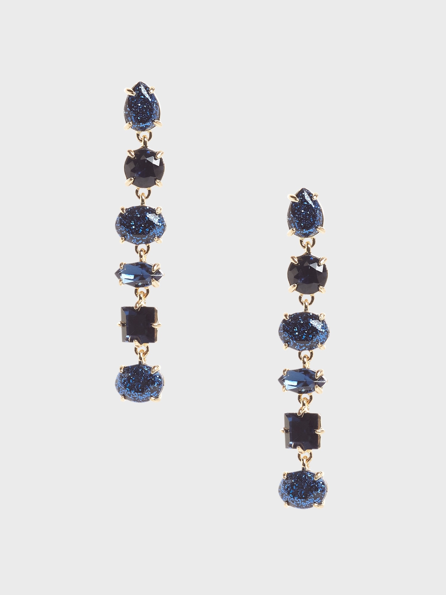 Blue Stone Linear Earrings Banana Republic