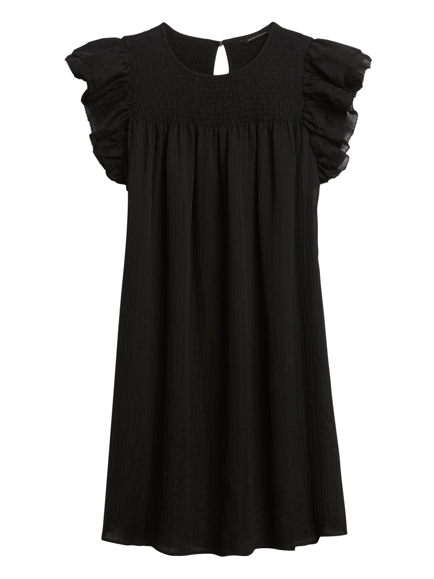 ruffle sleeve mini dress
