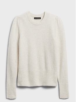 Banana republic puff sleeve sweatshirt sale