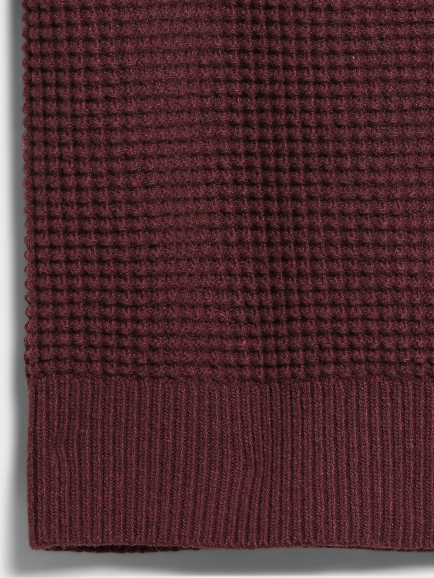 Recycled Wool-Blend Sweater - Red - View 34