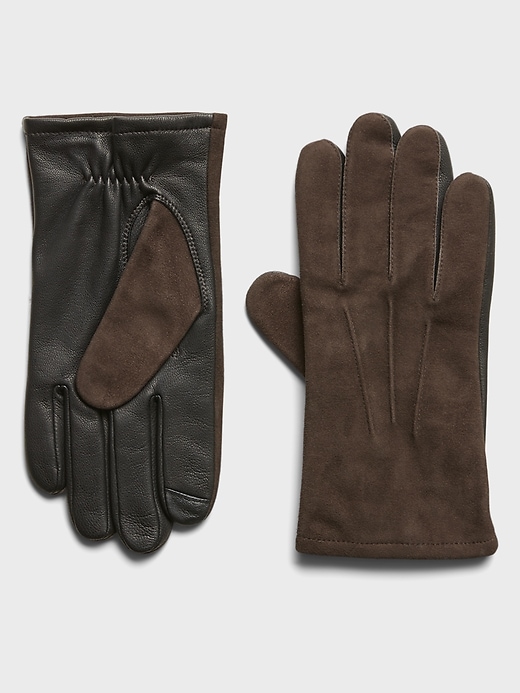 Banana Republic Suede & Leather Gloves. 1