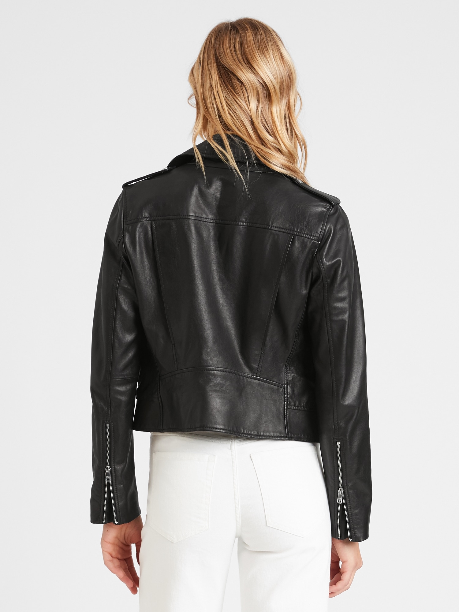 gap leather moto jacket
