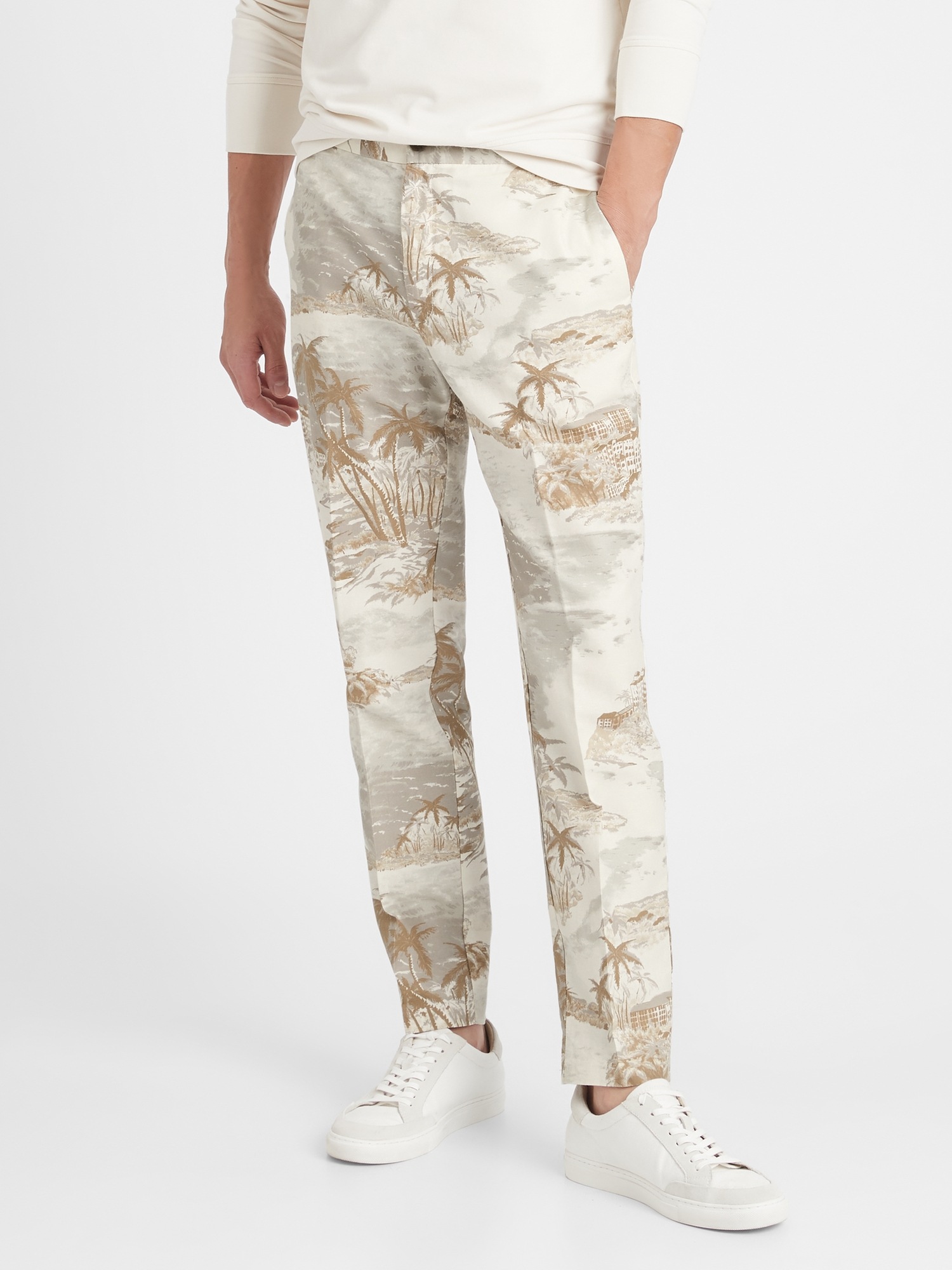 gap elastic waist pants