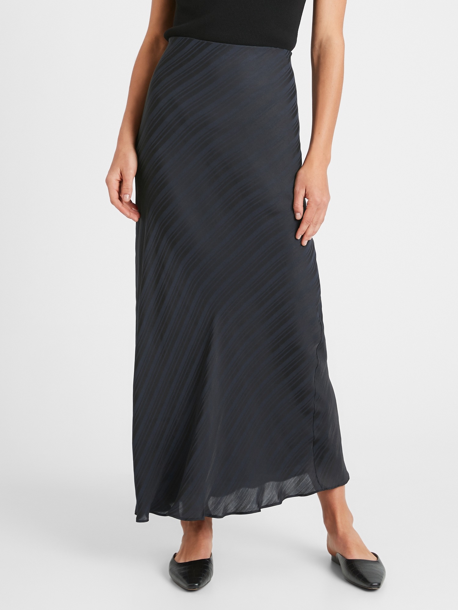 banana republic high waisted maxi skirt