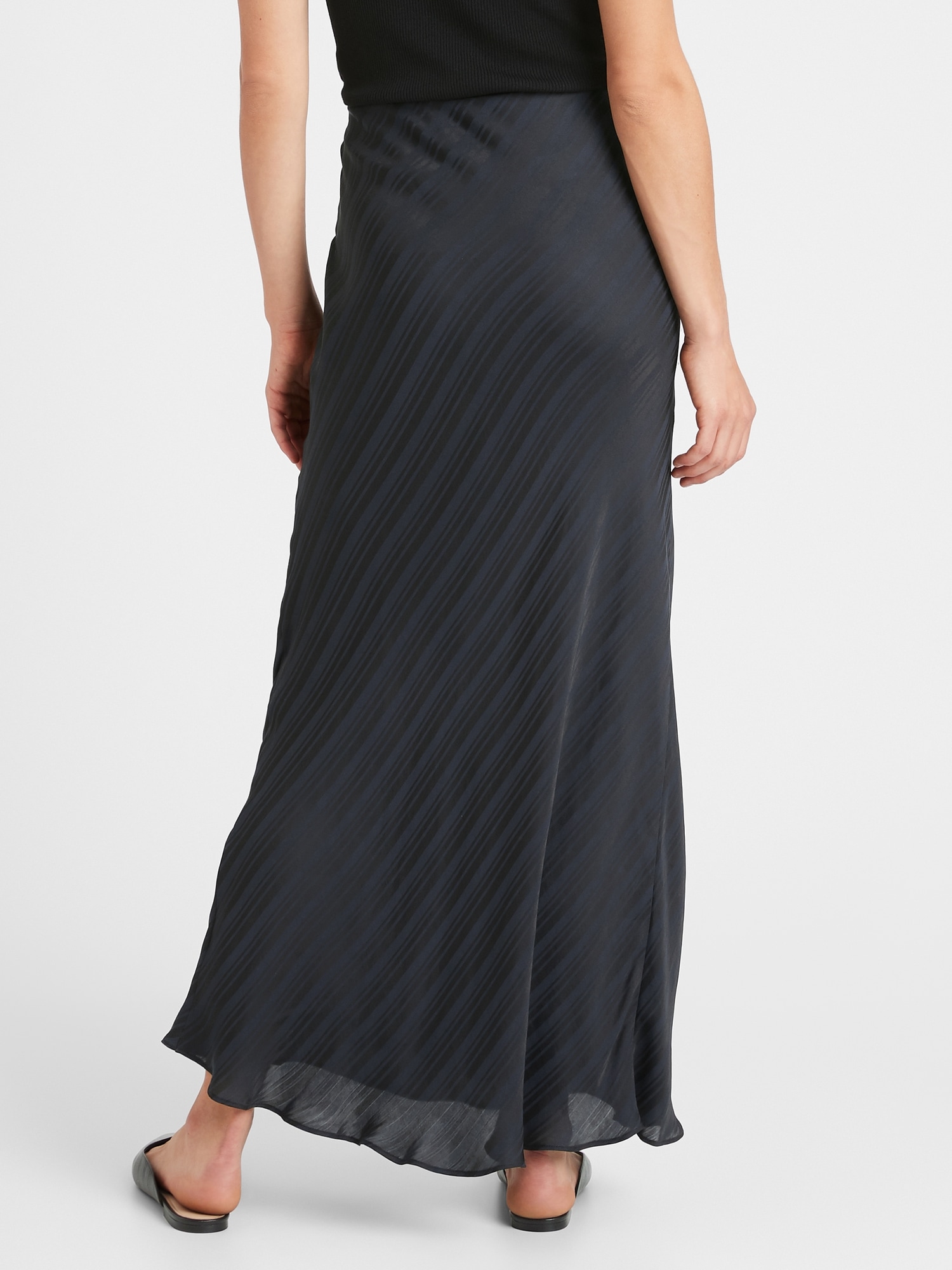 banana republic high waisted maxi skirt