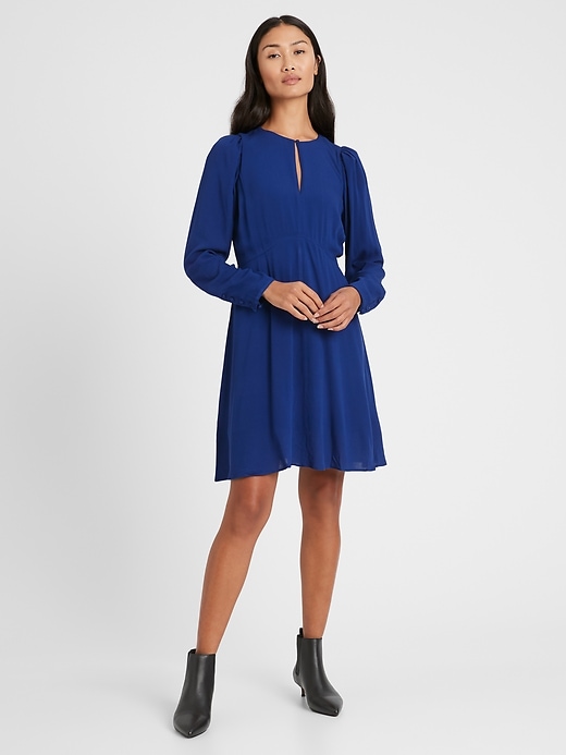 Banana Republic - Puff-Sleeve Mini Dress