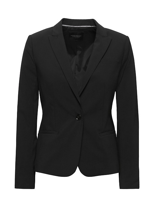 Image number 5 showing, Petite Classic-Fit Washable Italian Wool-Blend Blazer