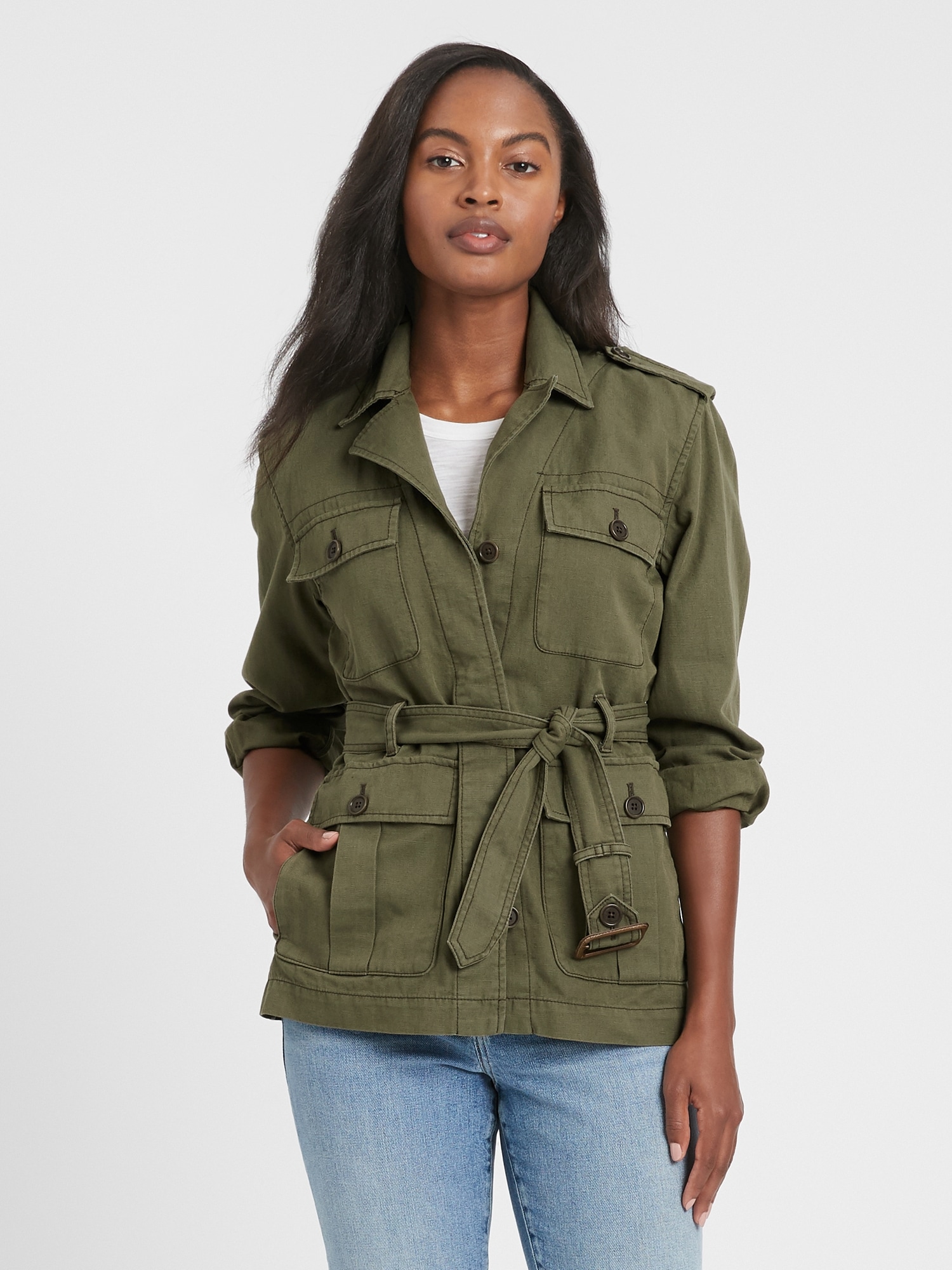 Heritage Cotton-Linen Safari Jacket
