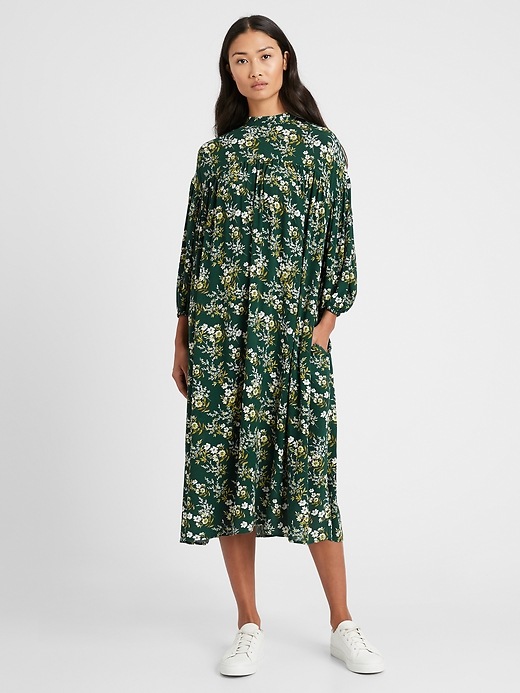 balloon sleeve dress banana republic