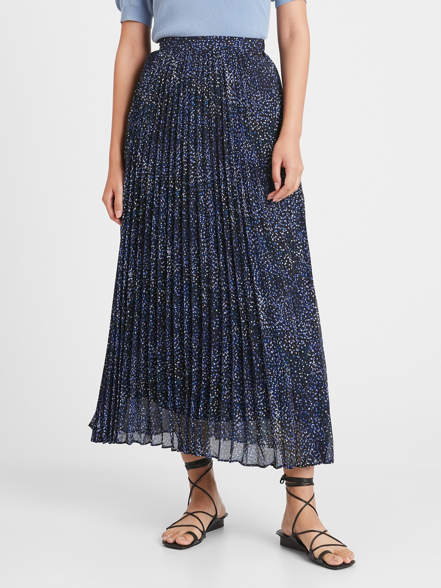 Pleated maxi 2025 skirt banana republic