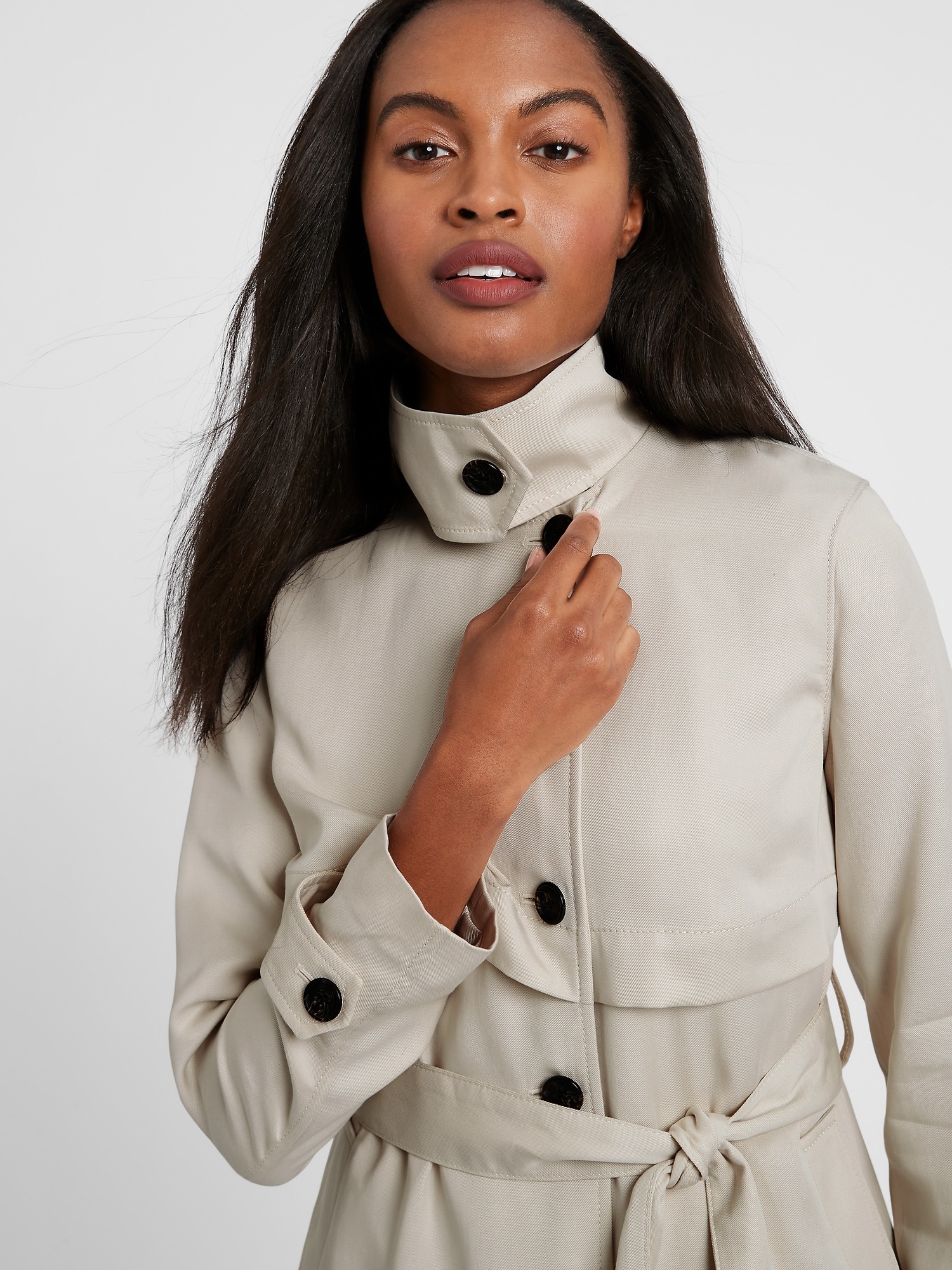 Tencel deals trench coat