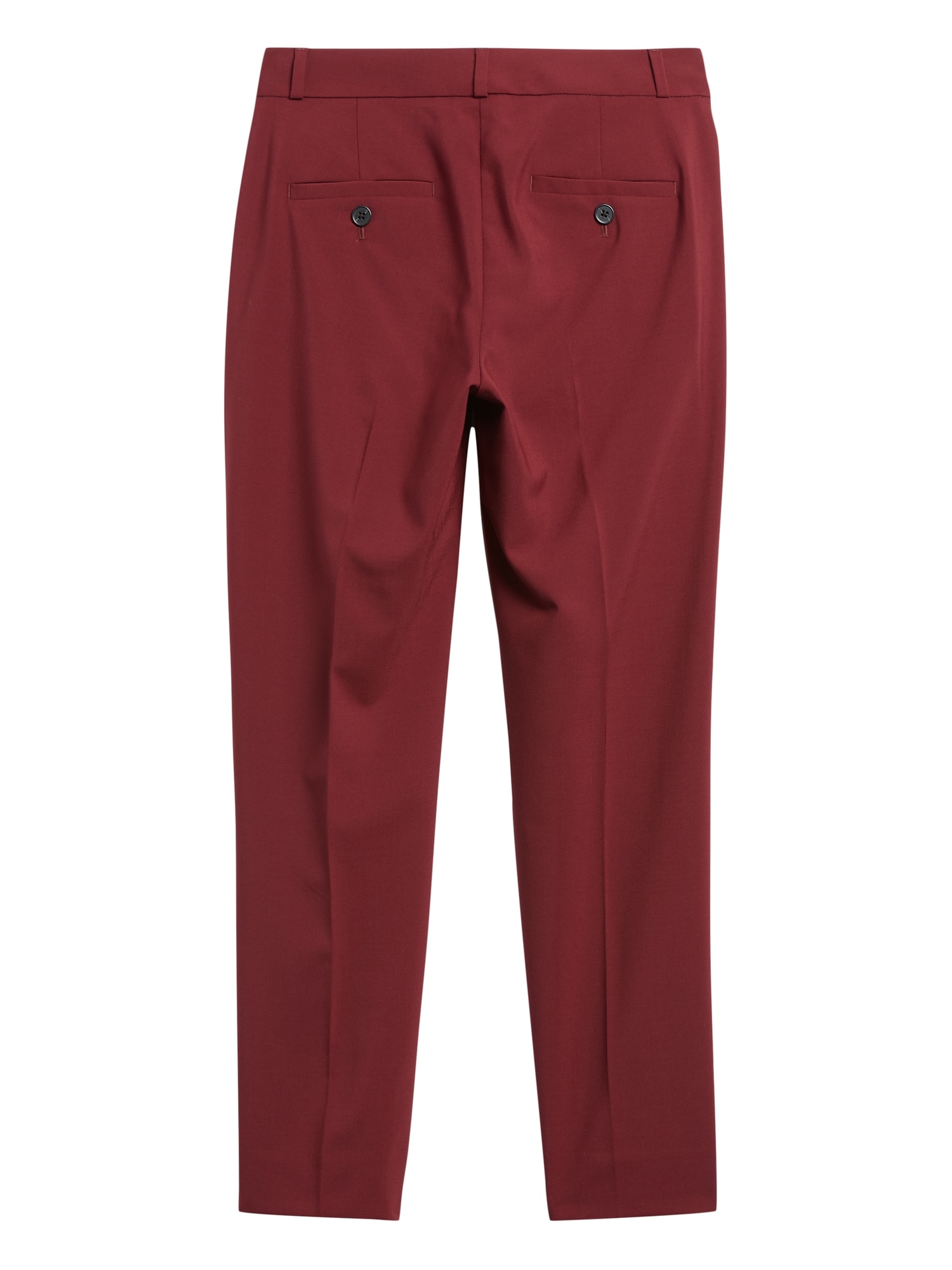 Petite Avery Straight-Fit Washable Wool-Blend Pant