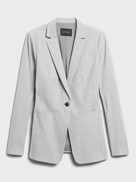 banana republic grey blazer