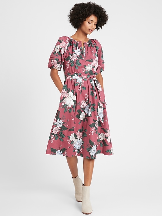 Banana Republic Poplin Midi Dress - 61828400200