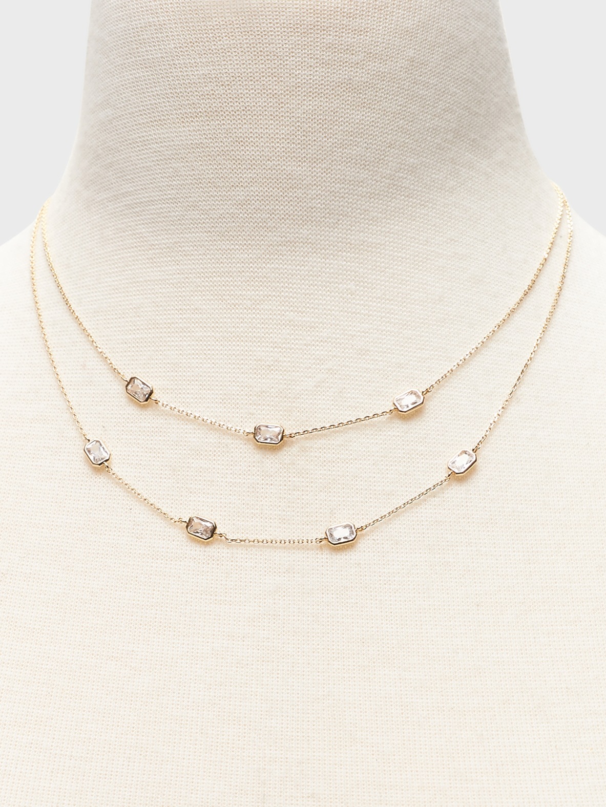 Delicate Stone Layering Necklace
