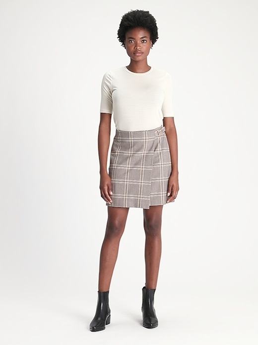 Plaid mini clearance skirt banana republic