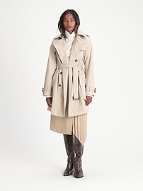 petite trench coat banana republic