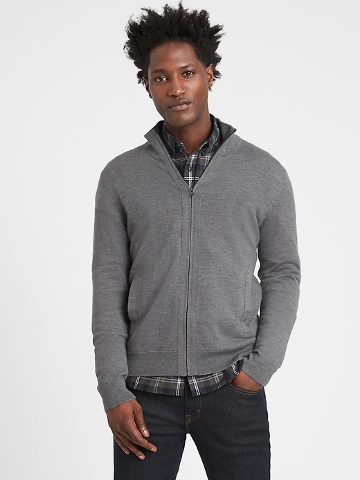 Banana Republic Merino Sweater Jacket - 5911740120