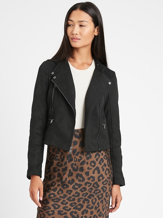 banana republic vegan leather jacket