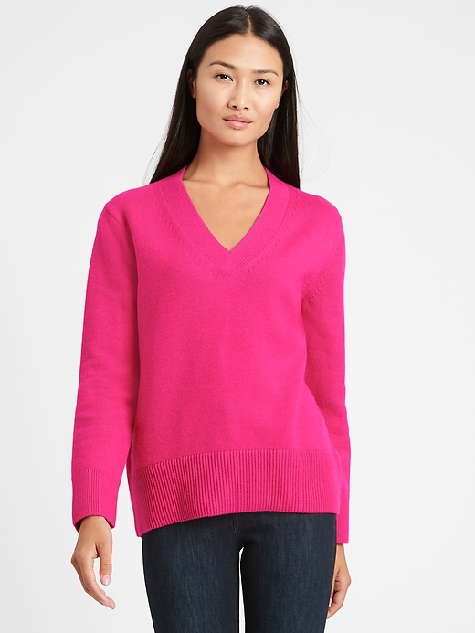 Relaxed Chunky V-Neck Sweater | Banana Republic Relaxed Chunky V-Neck Sweater | Banana Republic