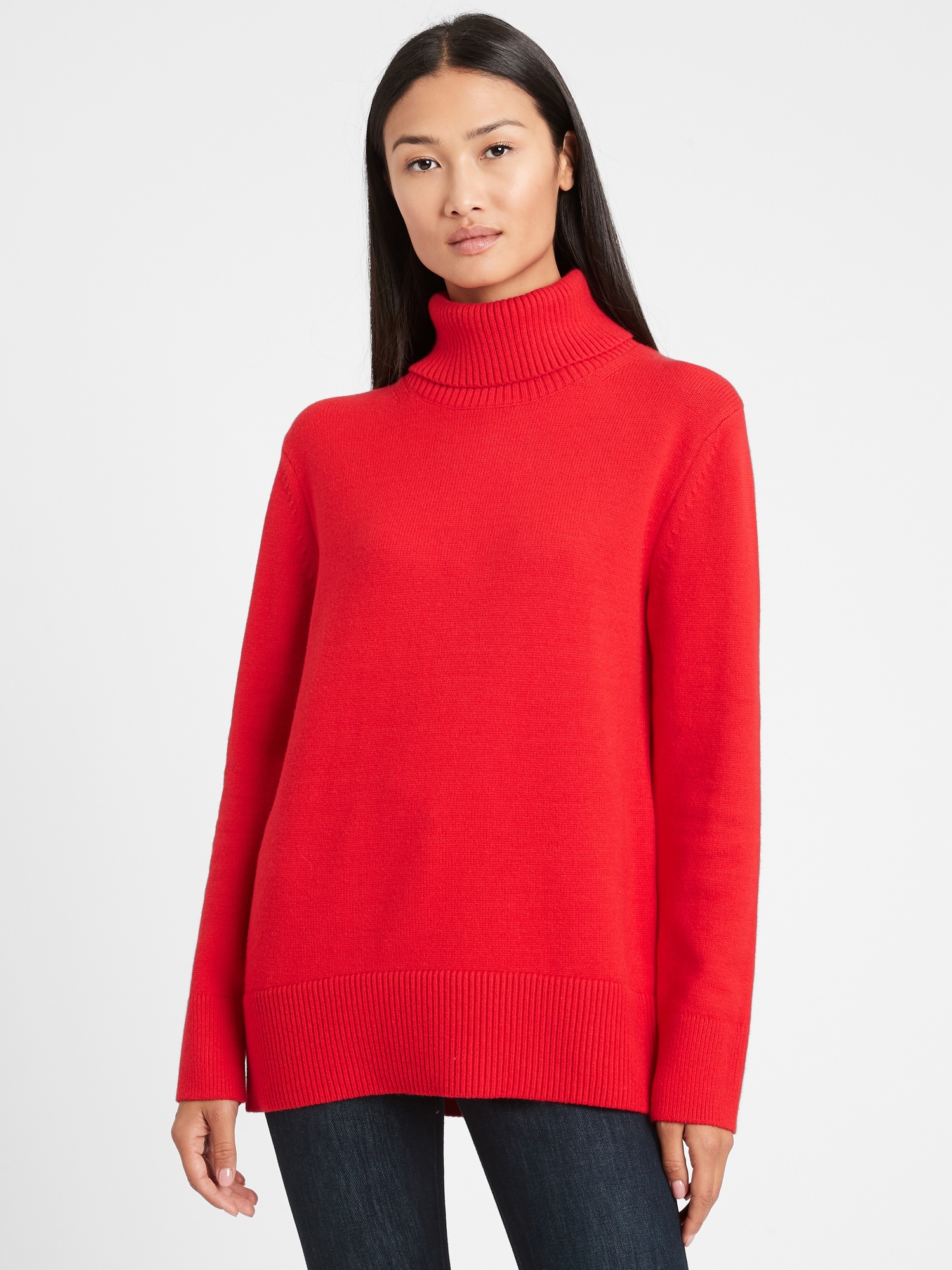 Relaxed Chunky Turtleneck Sweater