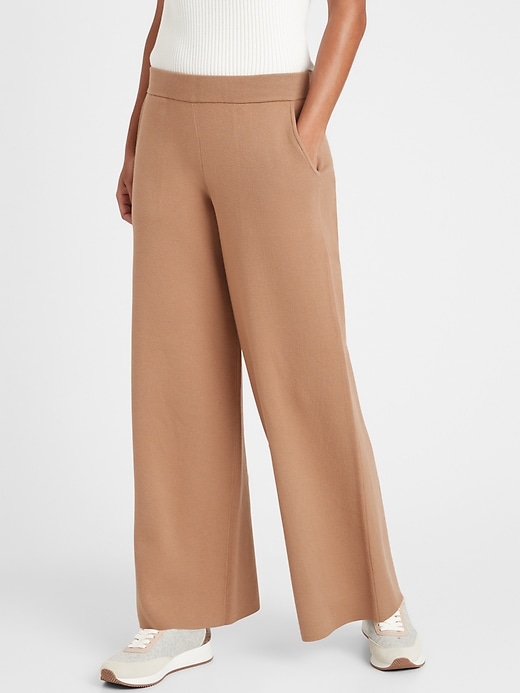 Wide-Leg Sweater Pant | Banana Republic