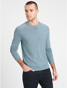 Organic Cotton Raglan Sweater | Banana Republic