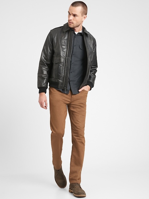 slim brushed traveler pant