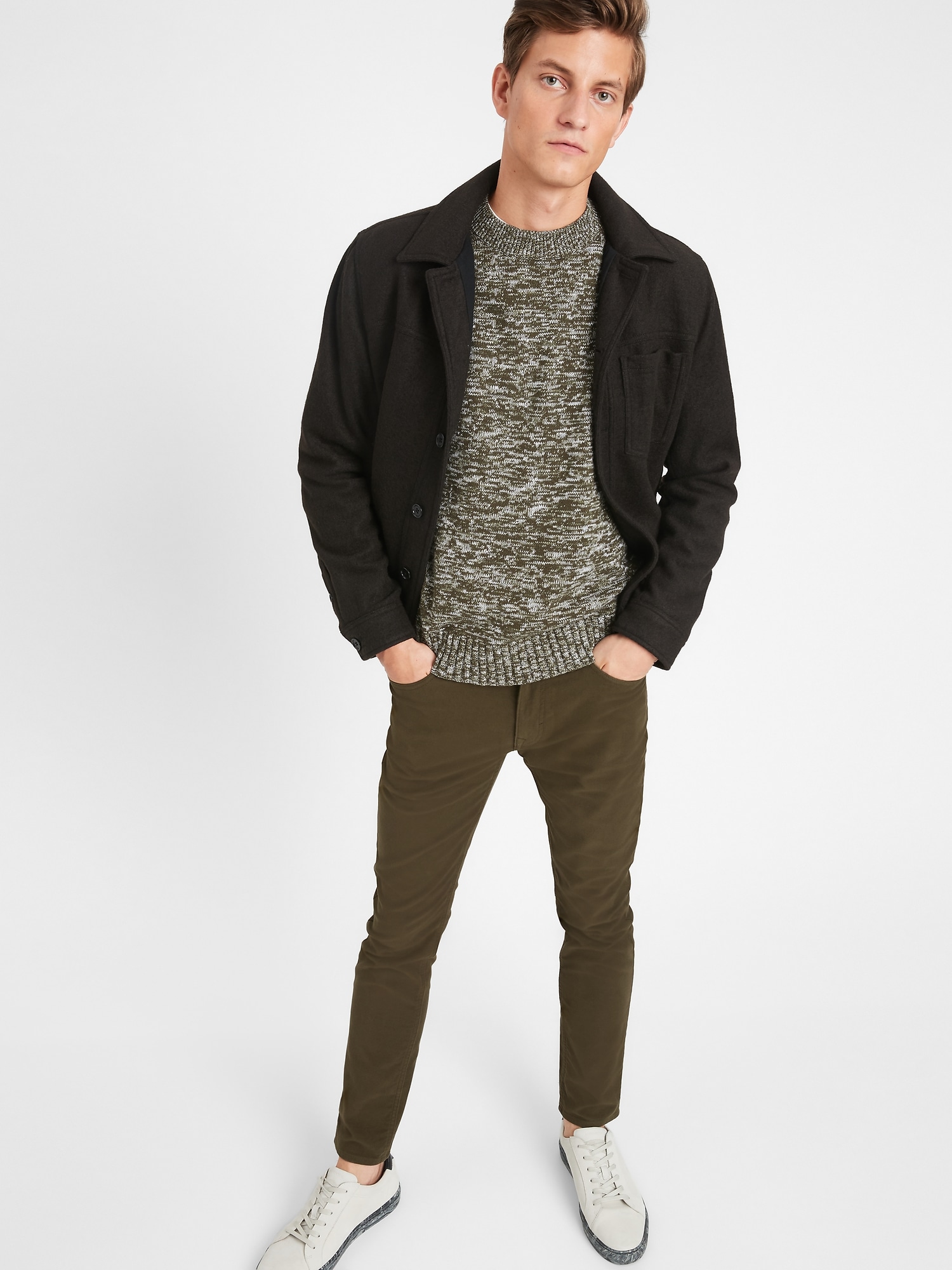 slim brushed traveler pant