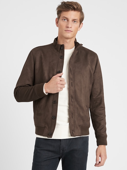 mens vegan suede jacket