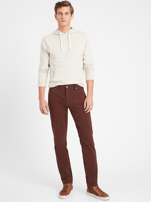 Banana Republic Slim Cozy Brushed Traveler Pant. 1