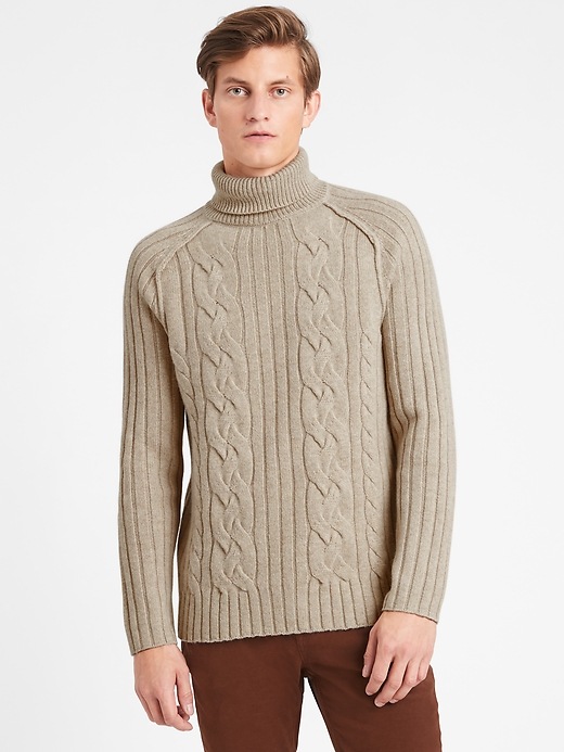 Banana Republic - Italian Wool-Blend Turtleneck Sweater
