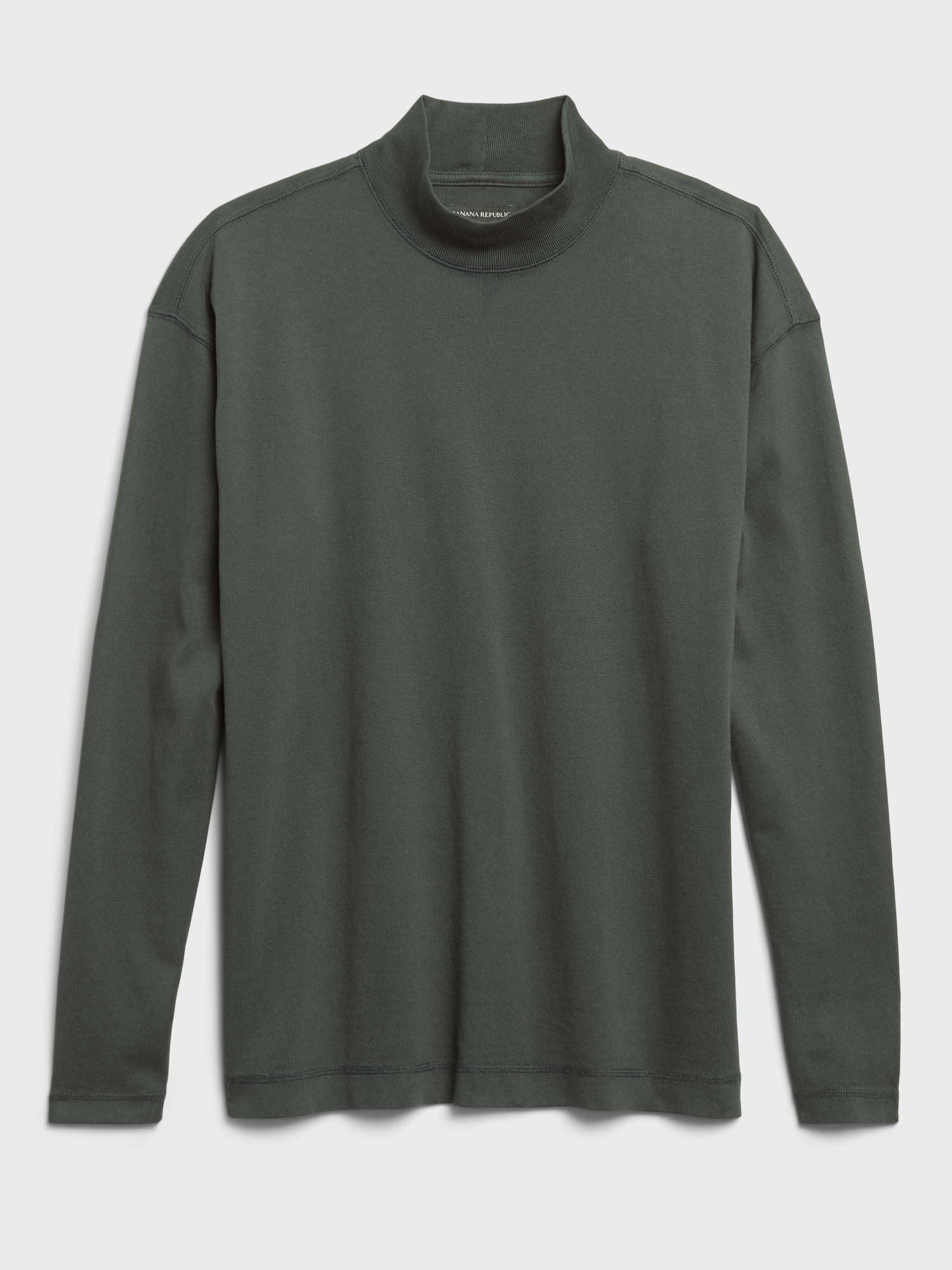 Souffle Yarn Uniqlo Mock Neck Long Sleeve Men's Heavyweight