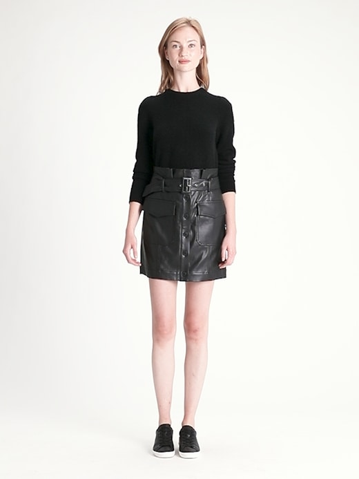 Vegan leather pencil outlet skirt banana republic