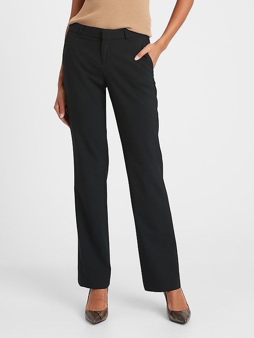 Image number 5 showing, Petite Logan Trouser-Fit Washable Wool-Blend Pant