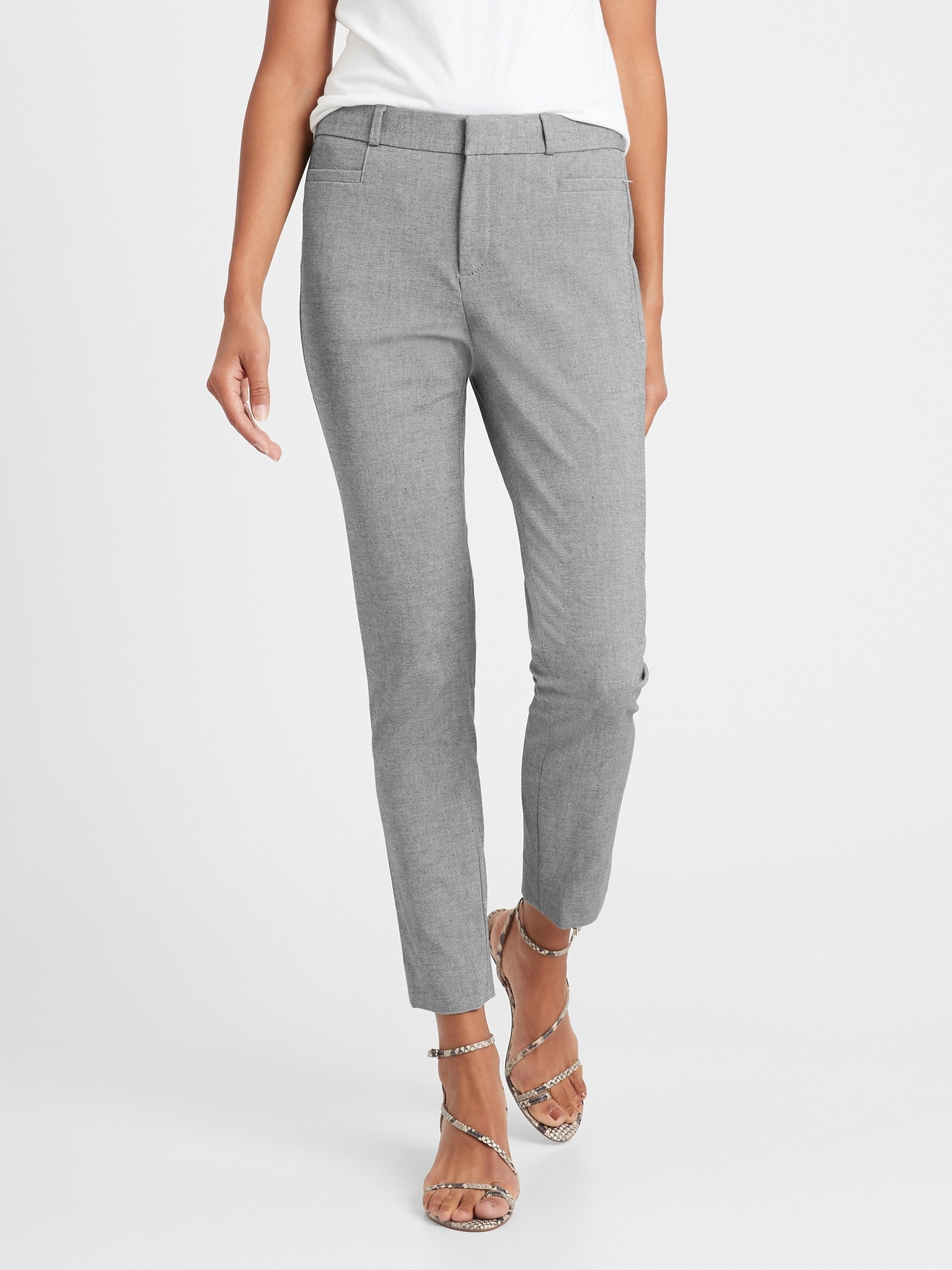 Banana Republic Pants Womens Size 10 Gray Modern Sloan Washable Bi
