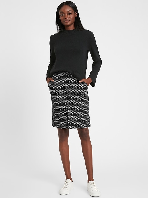 banana republic houndstooth skirt