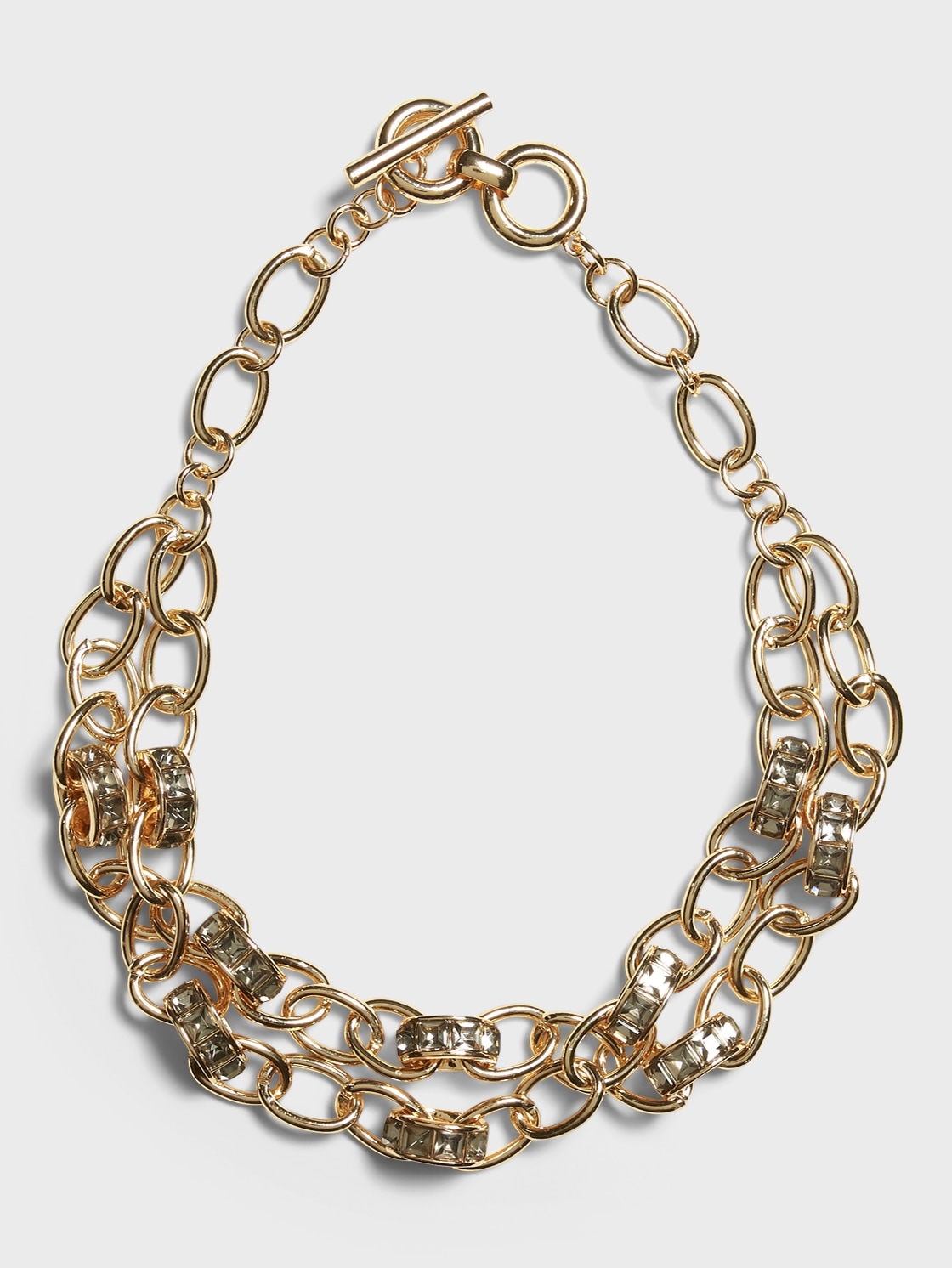 Multi Link Stone Necklace